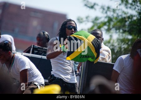 Launched by a large Caribbean-style parade, the DC Caribbean Carnival is held annually in Washington, DC. Stock Photo