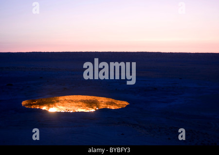 Darvaza Gas Crater, Turkmenistan, Central Asia Stock Photo