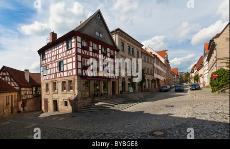 Old town, Kronach, Upper Franconia, Bavaria, Germany, Europe Stock Photo