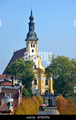 St. Mary's Collegiate Church, Baroque church of the Cistercian monastery in Neuzelle, Neuzelle, Brandenburg, Germany, Europe Stock Photo