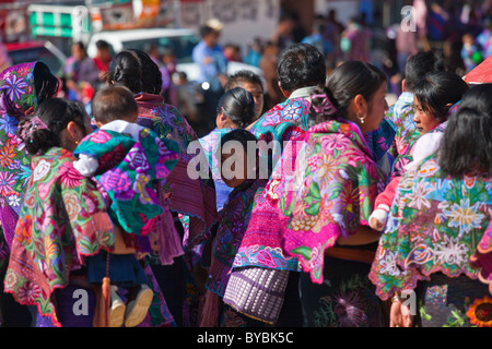 San Sebastian festival, Zinacantán, Chiapas, Mexico, 10 km outside of San Cristobal de las Casas Stock Photo