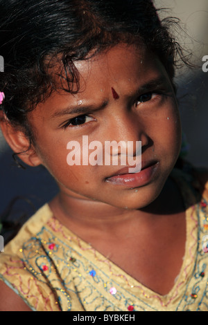 cute girl Andhra Pradesh South India Stock Photo - Alamy