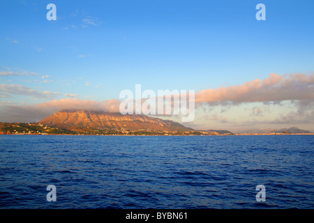montgo mountain in blue Mediterranean dea Denia alicante spain Stock Photo