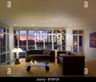 ARCHITECTURE: Contemporary livingroom (Germany/Bad Toelz) Stock Photo