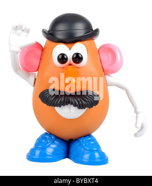 Mr Potato Head toy, Mr Potatohead on a ”white background” Stock Photo