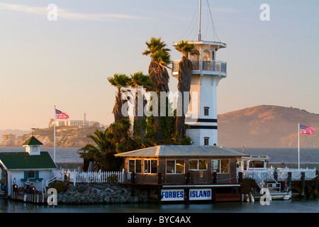 Forbes Island, Fisherman's Wharf, San Francisco, CA Stock Photo