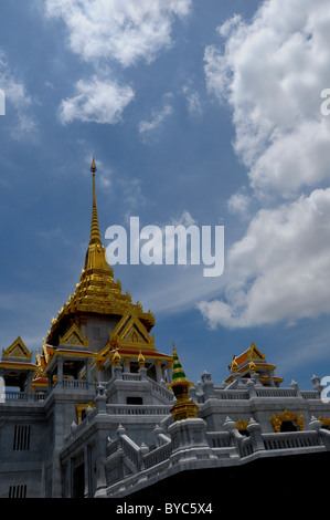 Wat Traimit Phra Maha Mondop ( Scripture Library ), temple  of the Golden Buddha ,  Bangkok , Thailand Stock Photo