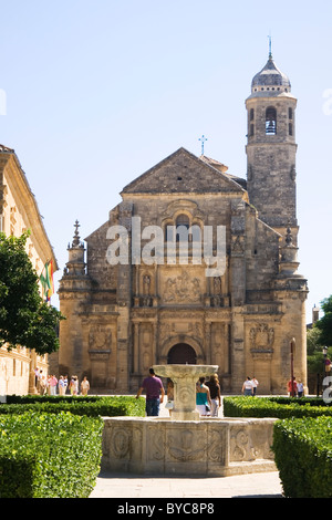 Ubeda, Jaen Province, Spain. Sacra Capilla de El Salvador del Mundo, Plaza Vázquez de Molina. Stock Photo