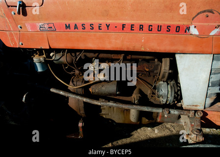 Old Massey Ferguson tractor engine Stock Photo - Alamy