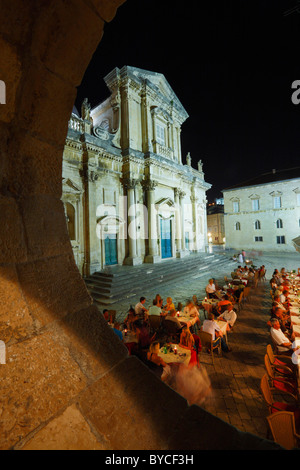 Cathedral of the Assumption of the Virgin Mary, Dalmatian coast, Dubrovnik, historic center, Croatia Stock Photo