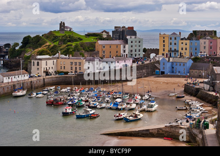 Tenby Harbour , Pembrokeshire , West Wales Stock Photo