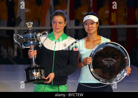 Women's Singles final Kim CLIJSTERS (Bel) defeated Na LI (Chn) in three sets. Stock Photo