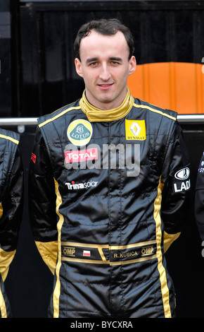 Robert Kubica (POL) Lotus Renault Formula One Driver on Jauary 31st 2011 Stock Photo