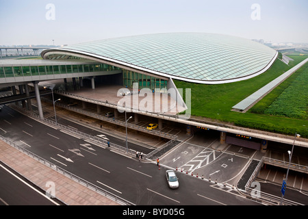 Exterior of Beijing Capital Airport Terminal 3. JMH4827 Stock Photo