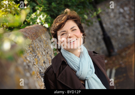 Portrait of BBC newsreader Jane Hill Stock Photo