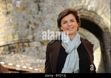 Portrait of BBC newsreader Jane Hill Stock Photo