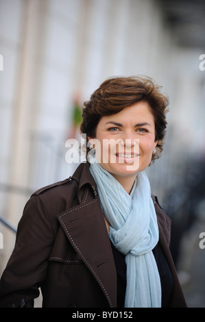 Portrait of BBC newsreader Jane Hill Stock Photo