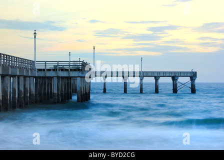 Pier at Coney Island in Brooklyn, New York. Stock Photo