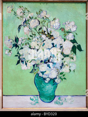 Roses, 1890, by Vincent van Gogh, Stock Photo