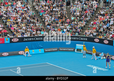 Tennis Crowd at 2011 Australian Open Stock Photo