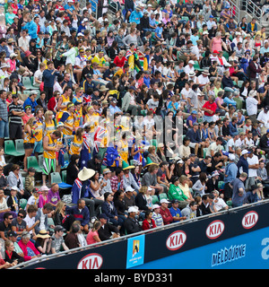 Tennis Crowd at 2011 Australian Open Stock Photo