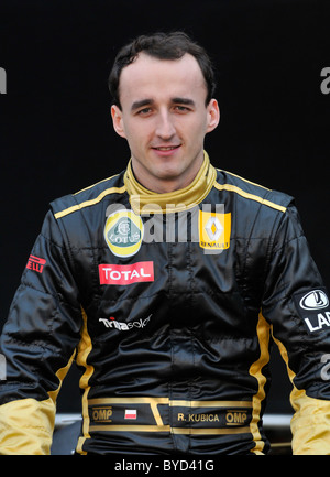 Robert Kubica (POL) Lotus Renault Formula One Driver on Jauary 31st 2011 Stock Photo