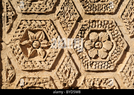 Antique architectural detail at the archeological site of Baalbek, Unesco World Heritage Site, Bekaa Valley, Lebanon Stock Photo