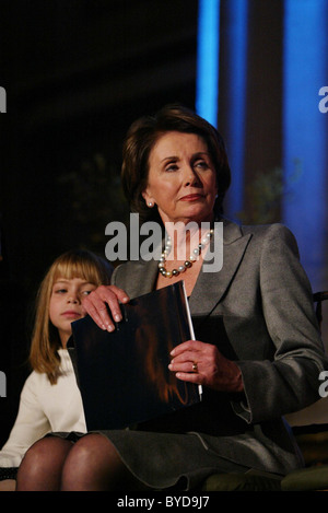 Nancy Pelosi and granddaughter Pelosi Women's Tea honoring speaker designate Nancy Pelosi with a tribute to the Late Texas Stock Photo