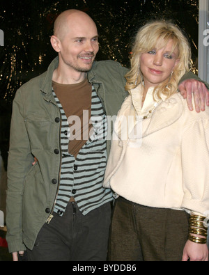 Billy Corgan and Courtney Love The Los Angeles Premiere of 'Freedom Writers' held at Mann Village Theater - Arrivals Los Stock Photo