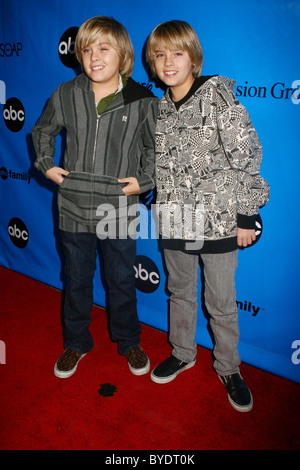 Dylan and Cole Sprouse Disney-ABC Television Group 'All Star Party' held at Ritz-Carlton Huntington Hotel Pasadena, California Stock Photo