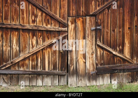 Kasubian region heritage park in Wdzydze Kiszewskie, Poland.  Wooden architecture and culture of Kashubia and Kociewie from XVII Stock Photo
