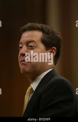 Senator Sam Brownback speaks at the 13th Annual National Memorial For The Pre Born, held at the United States Senate Washington Stock Photo