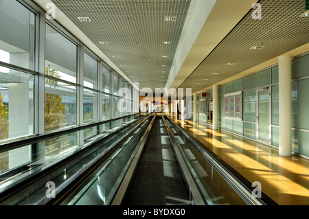 Moving passageway, west-east Expressway, Messe Munich, Munich International Trade Fair, Munich, Bavaria, Germany, Europe Stock Photo