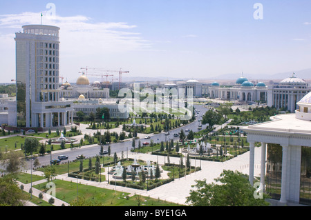 Modern buildings in Ashgabat, Turkmenistan, Central Asia Stock Photo