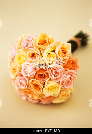 Bridal bouquet, rose bouquet, pastel coloured