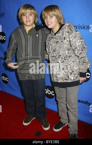 Dylan and Cole Sprouse Disney-ABC Television Group 'All Star Party' held at Ritz-Carlton Huntington Hotel Pasadena, California Stock Photo