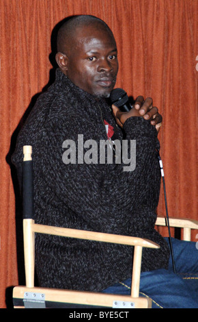 Djimon Hounsou in conversation on the film 'Blood Diamond' at the Santa Barbara Film Festival. Santa Barbara, California - Stock Photo