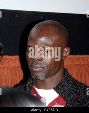 Djimon Hounsou in conversation on the film 'Blood Diamond' at the Santa Barbara Film Festival. Santa Barbara, California - Stock Photo