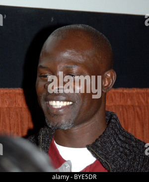 Djimon Hounsou in conversation on the film 'Blood Diamond' at the Santa Barbara Film Festival. Santa Barbara, California - Stock Photo