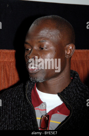 Djimon Hounsou in conversation on the film 'Blood Diamond' at the Santa Barbara Film Festival. Santa Barbara, California - Stock Photo