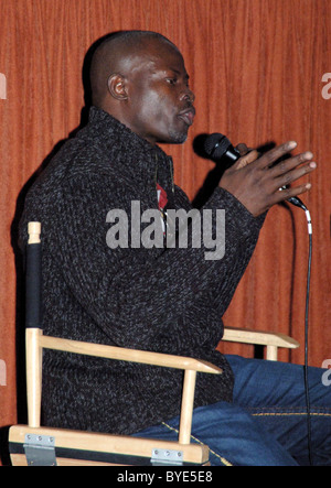 Djimon Hounsou in conversation on the film 'Blood Diamond' at the Santa Barbara Film Festival. Santa Barbara, California - Stock Photo