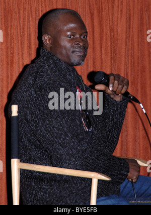 Djimon Hounsou in conversation on the film 'Blood Diamond' at the Santa Barbara Film Festival. Santa Barbara, California - Stock Photo