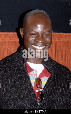 Djimon Hounsou in conversation on the film 'Blood Diamond' at the Santa Barbara Film Festival. Santa Barbara, California - Stock Photo