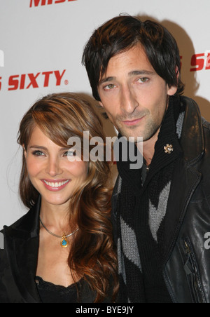 Elsa Pataky, Adrien Brody Backstage at the Miss Sixty Fall 2007 Fashion Show held at 7 World Trade Center New York City, USA - Stock Photo