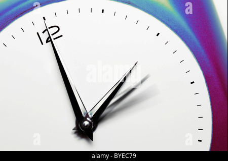 Clock, changing from summer to winter time Stock Photo