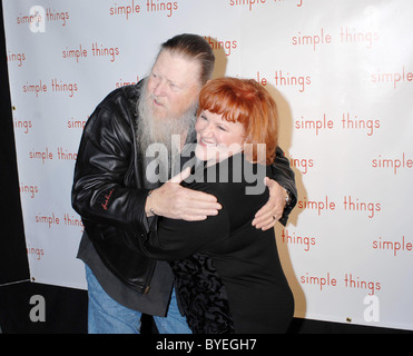 Mickey Jones and Edie McClurg International Family Film Premiere of 'Simple Things' held at Raleigh Theatre - Arrivals Stock Photo