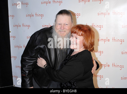 Mickey Jones and Edie McClurg International Family Film Premiere of 'Simple Things' held at Raleigh Theatre - Arrivals Stock Photo