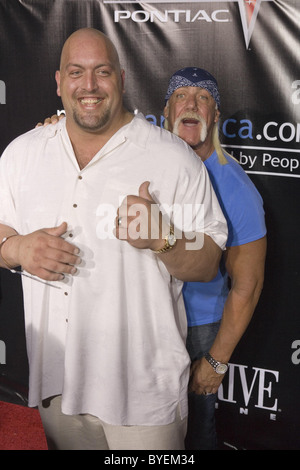 Hulk Hogan and Big Show Market America Presents Super Bowl XLI Party at Ocean Drive Magazine Village - Arrivals Miami Beach, Stock Photo