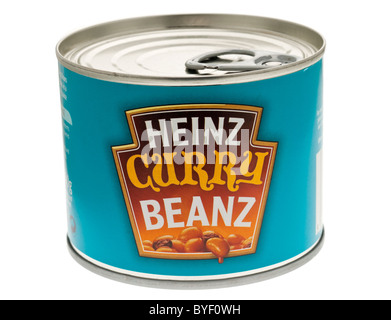 Heinz Curry Flavoured Beanz Stock Photo