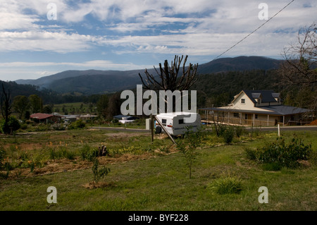 Marysville, a year after the devastating fires Stock Photo